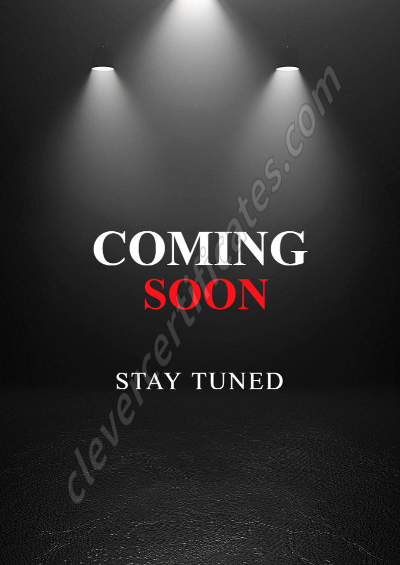 Certificate preview