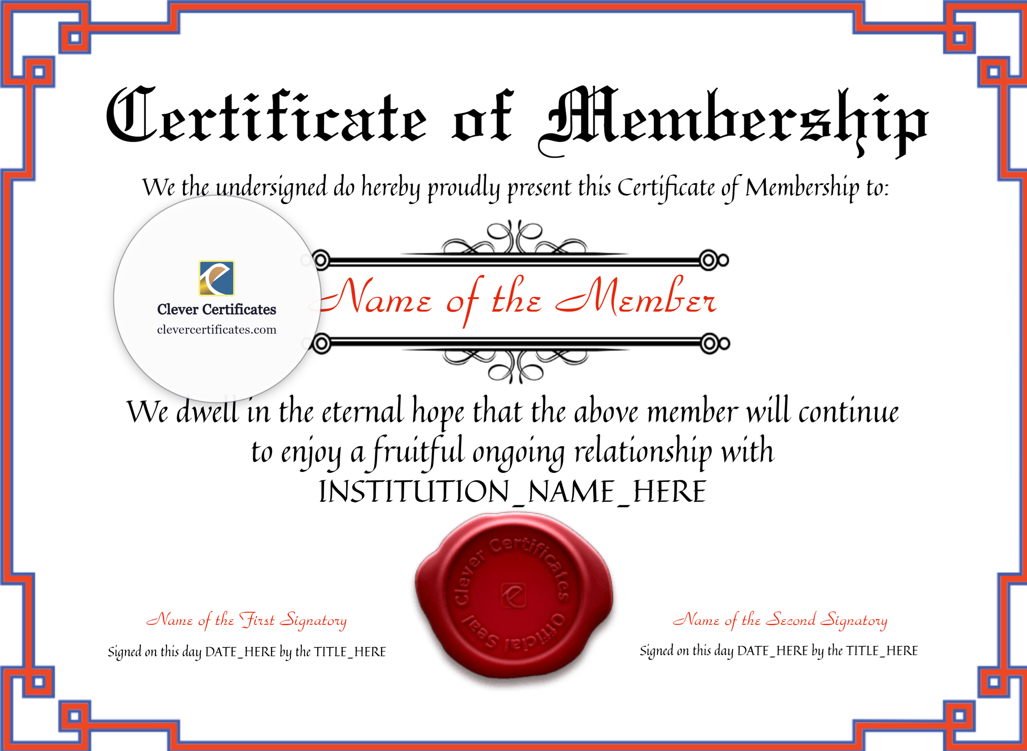Certificate preview
