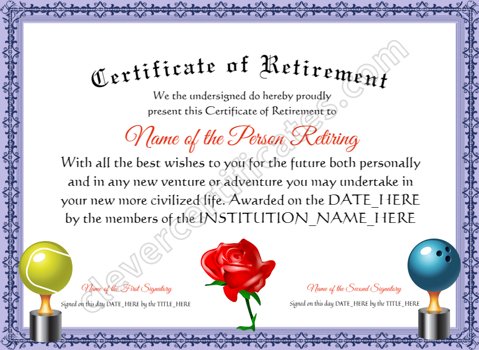 Certificate preview