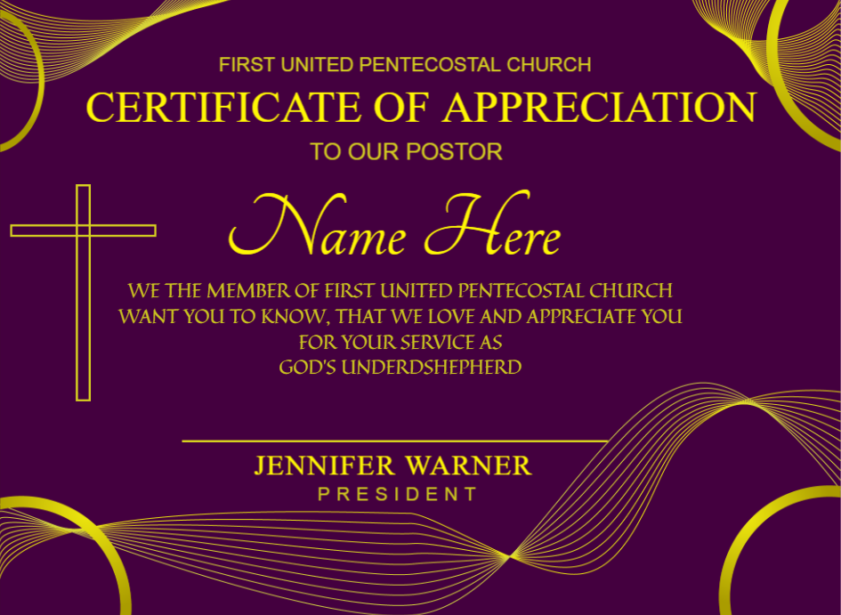Certificate preview