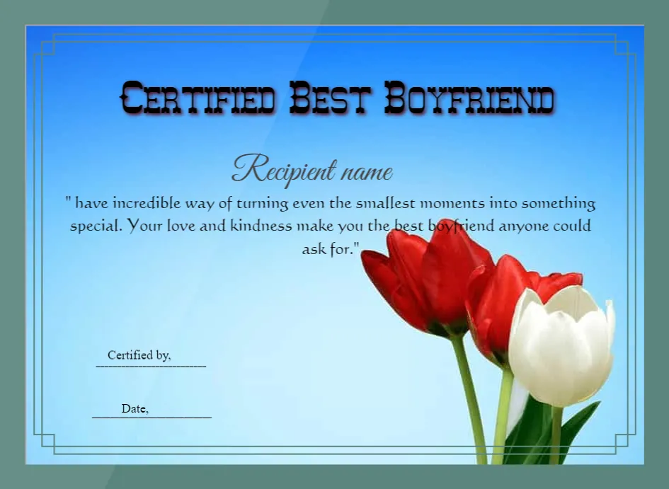 Certificate preview
