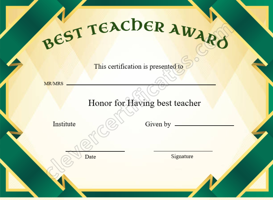 Certificate preview