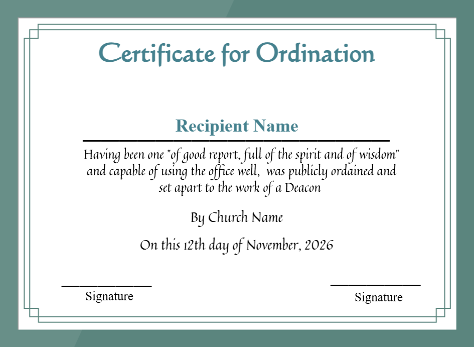 Certificate preview