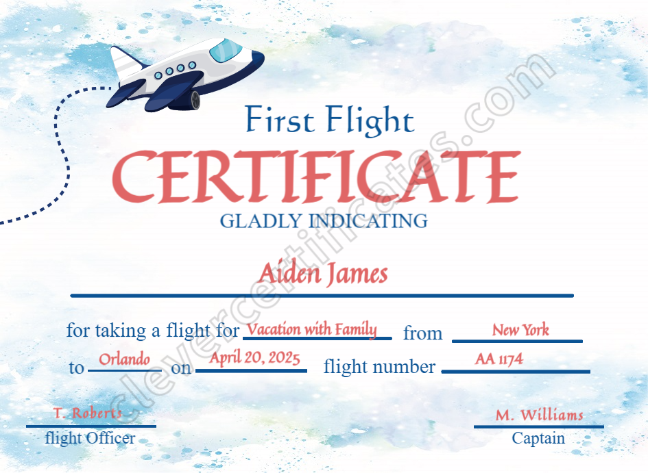 Certificate preview