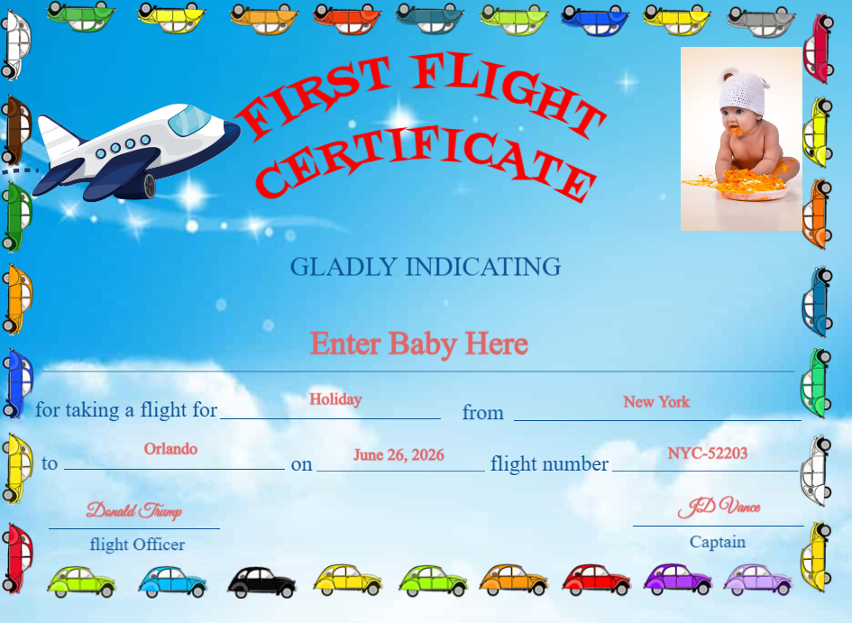 Certificate preview