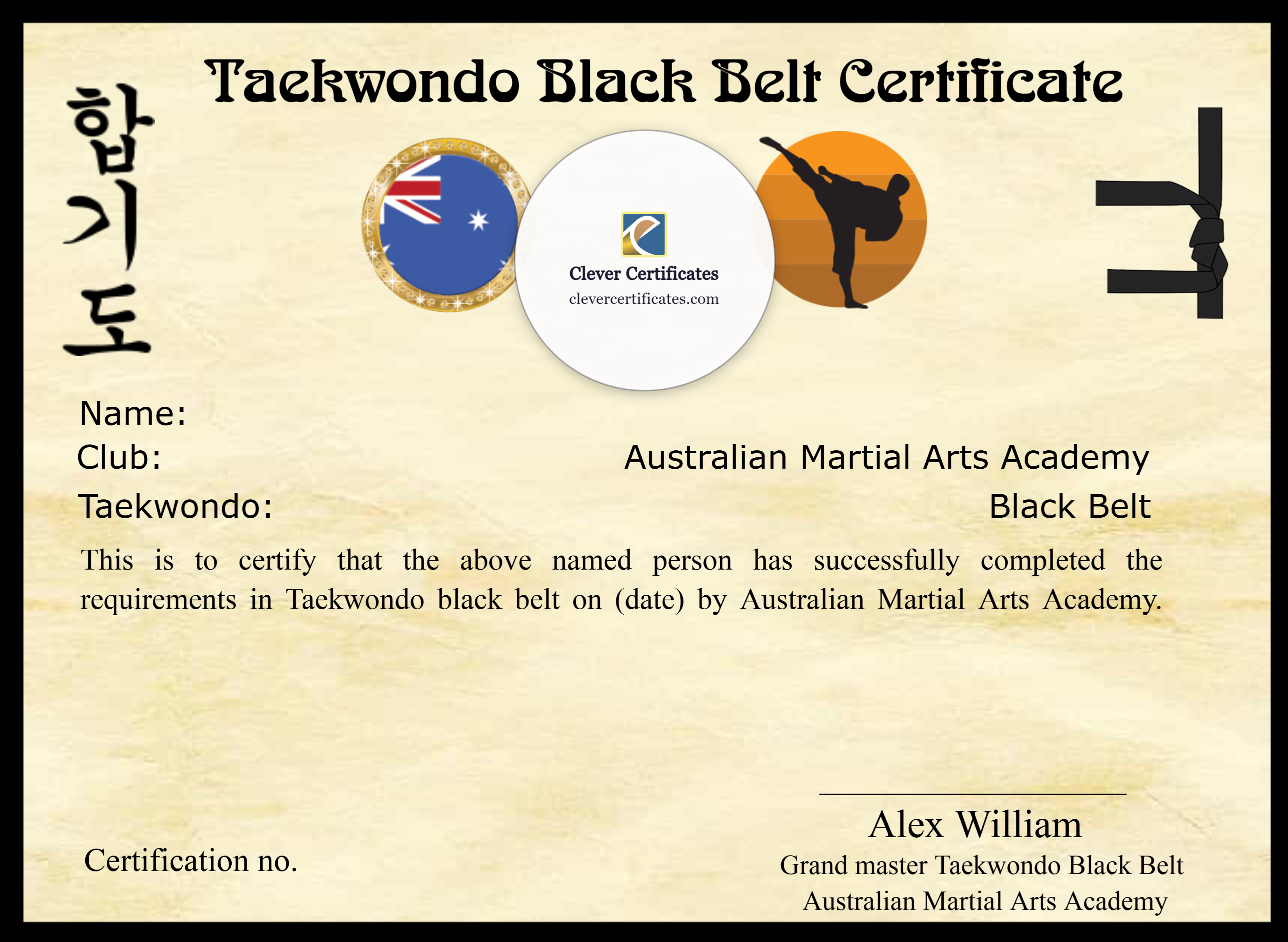 Certificate preview