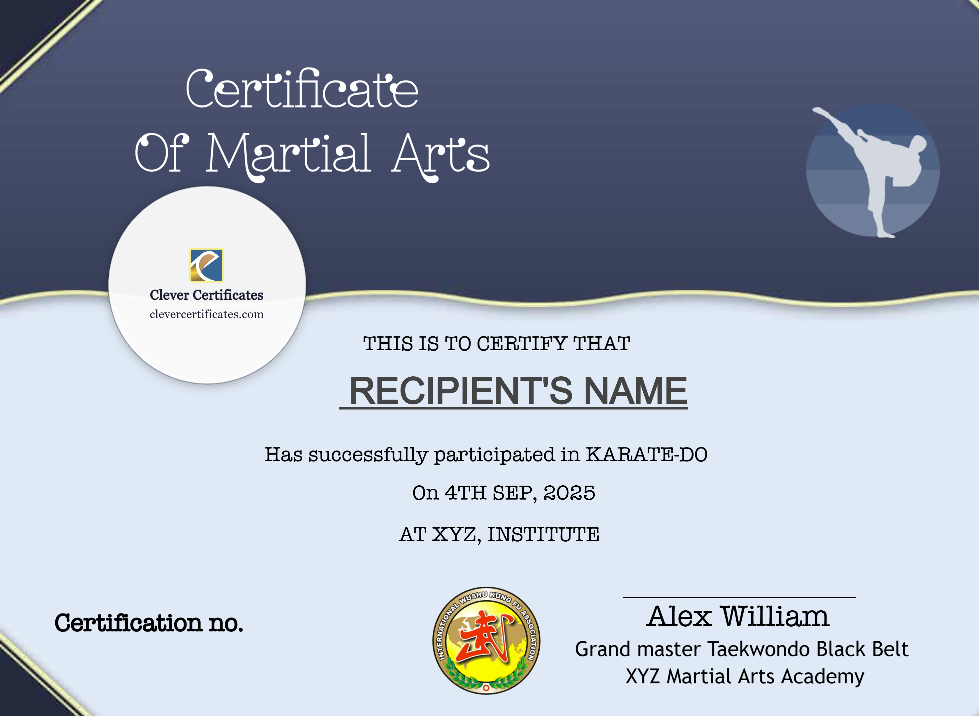 Certificate preview