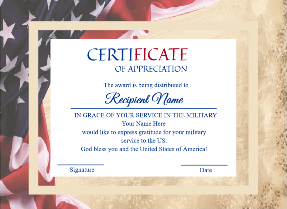 Certificate preview