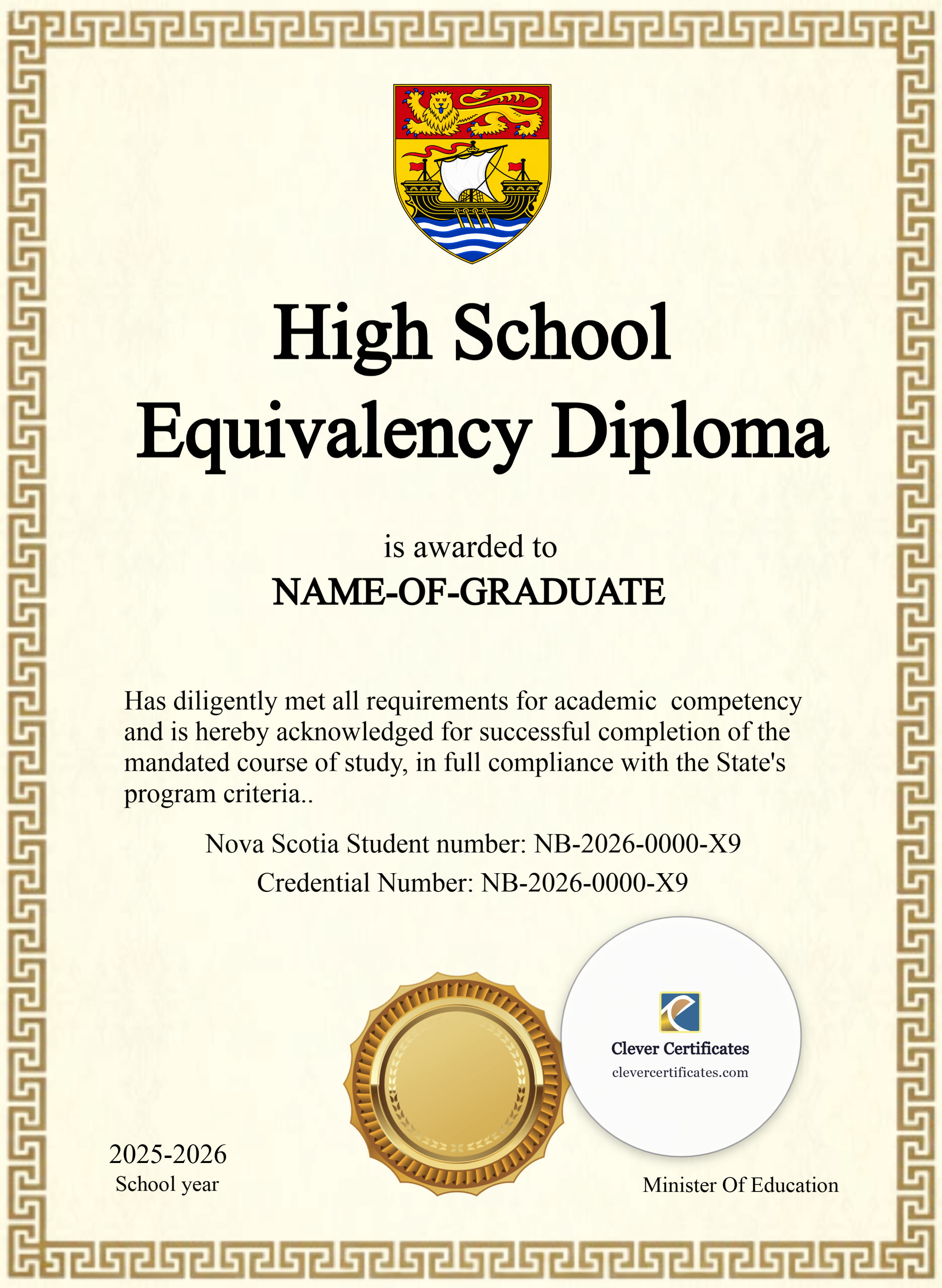 Certificate preview