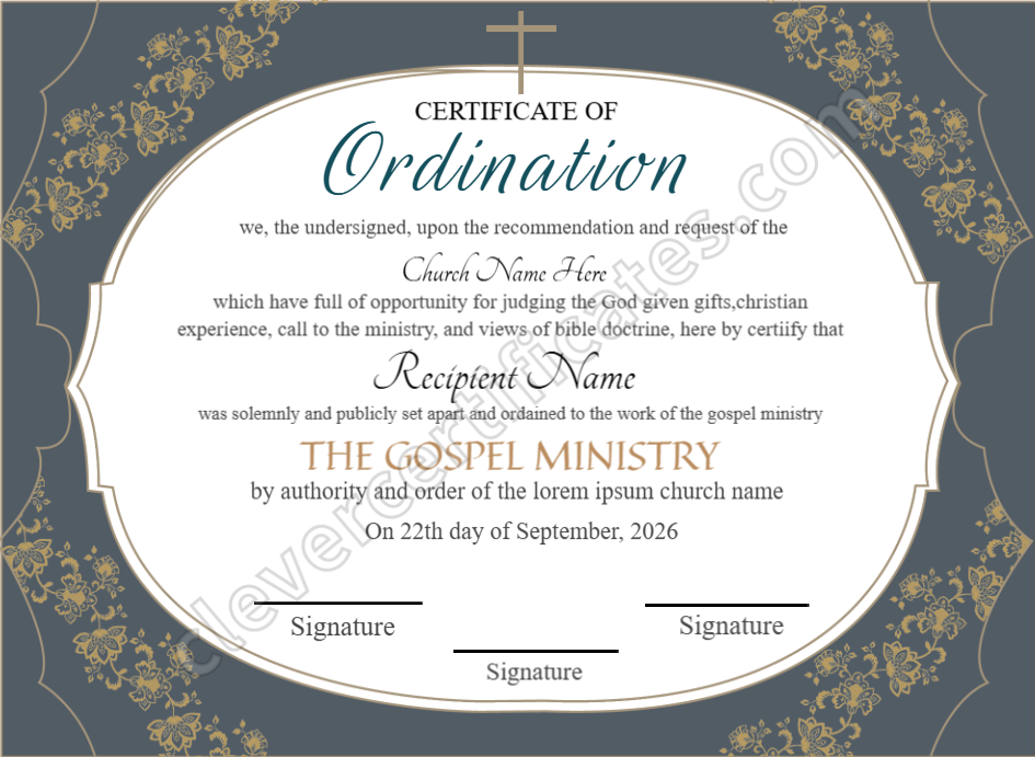Certificate preview