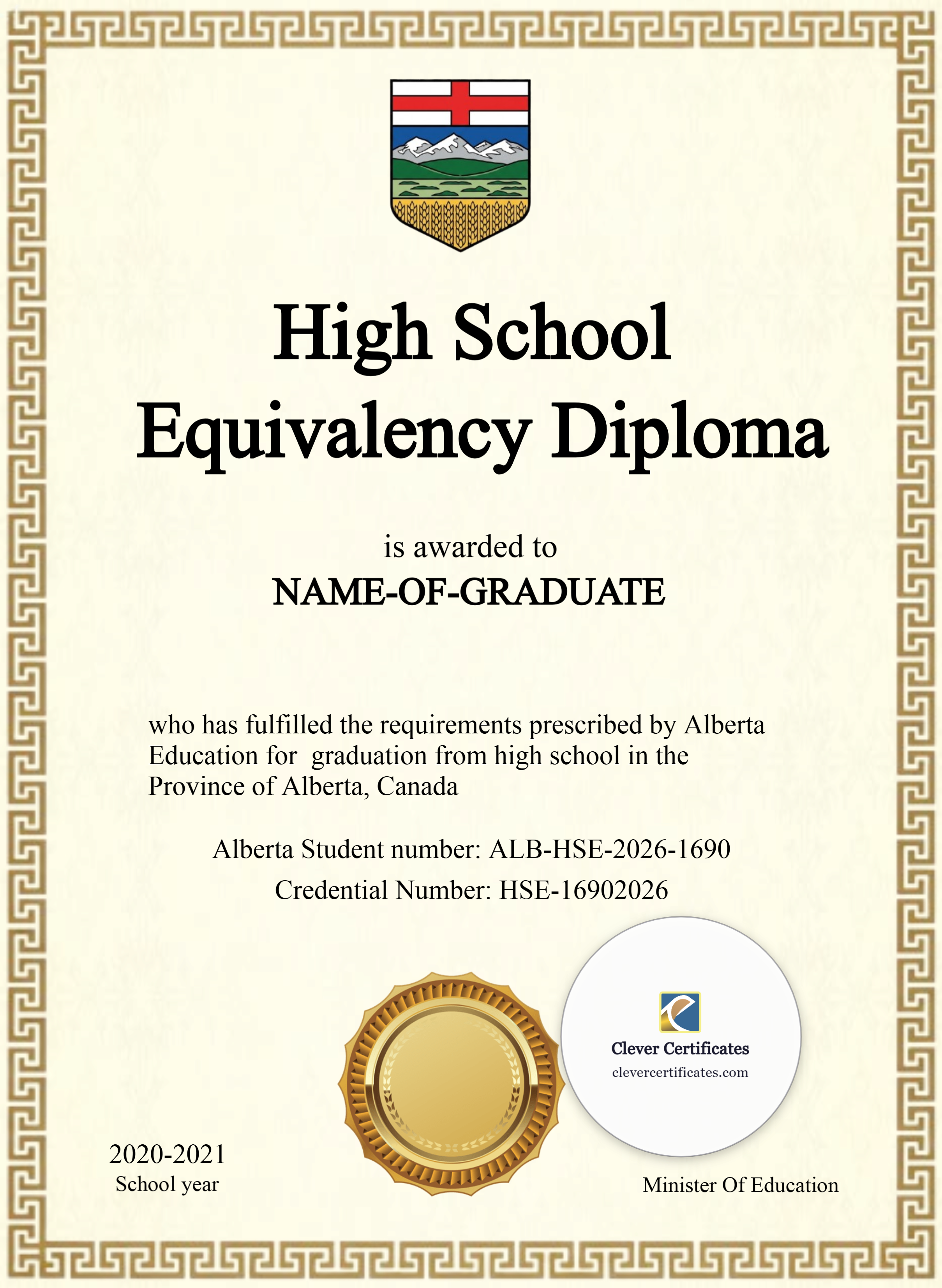 Certificate preview