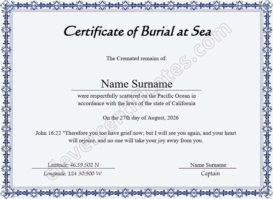 Certificate preview
