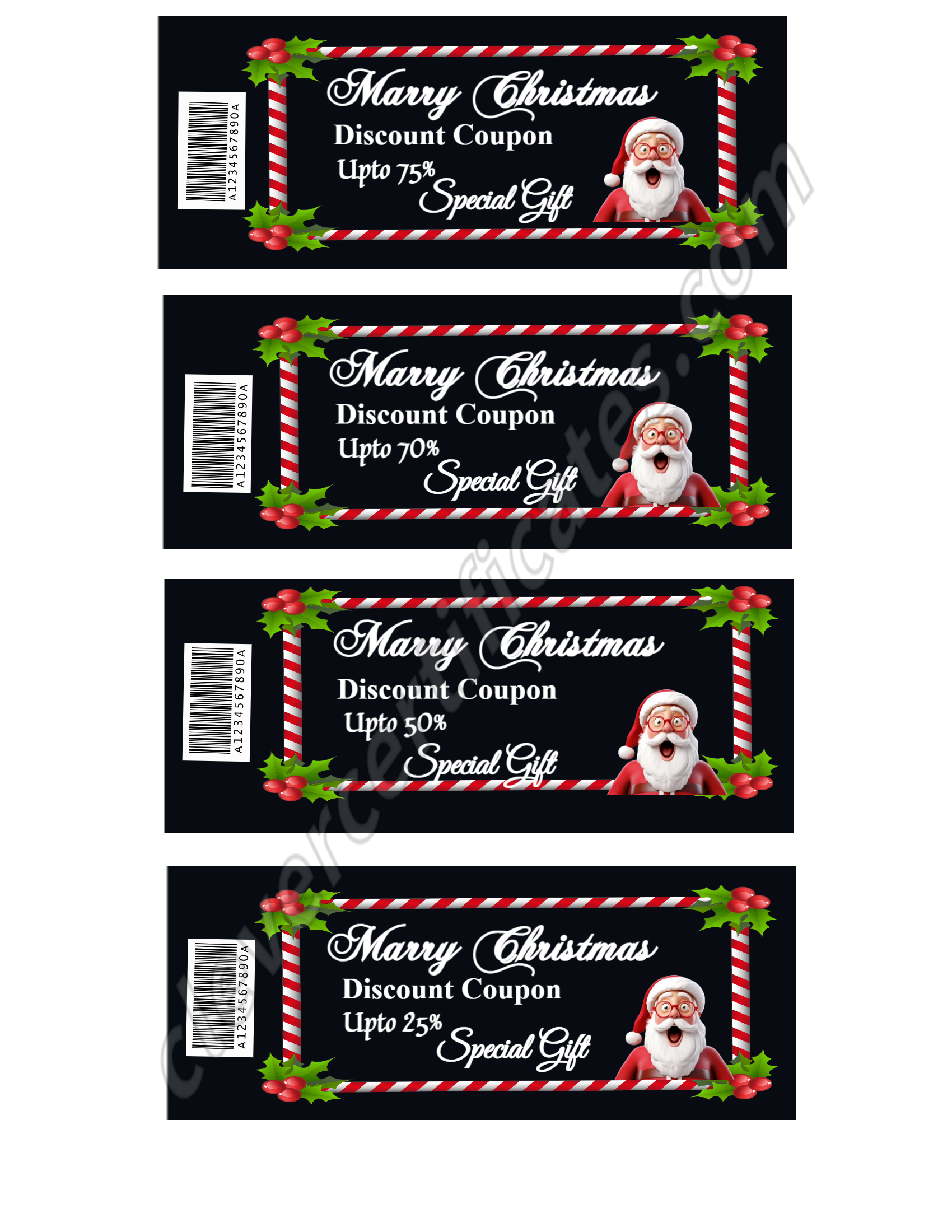 Certificate preview