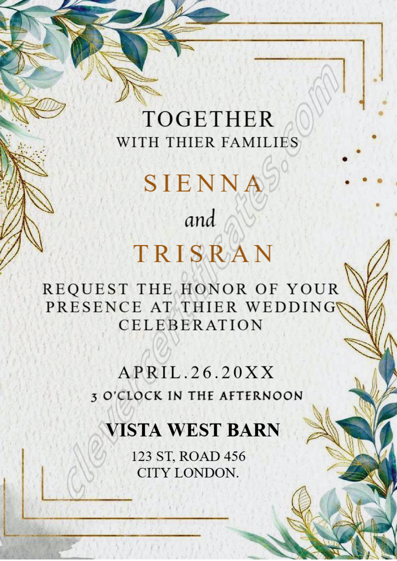 Certificate preview