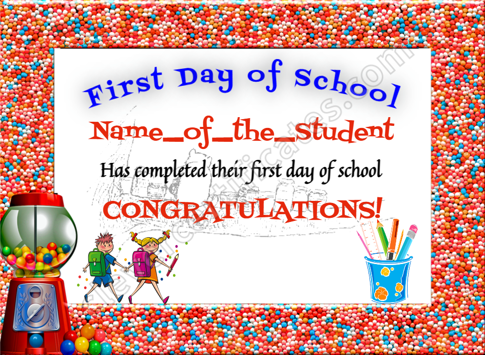 Certificate preview