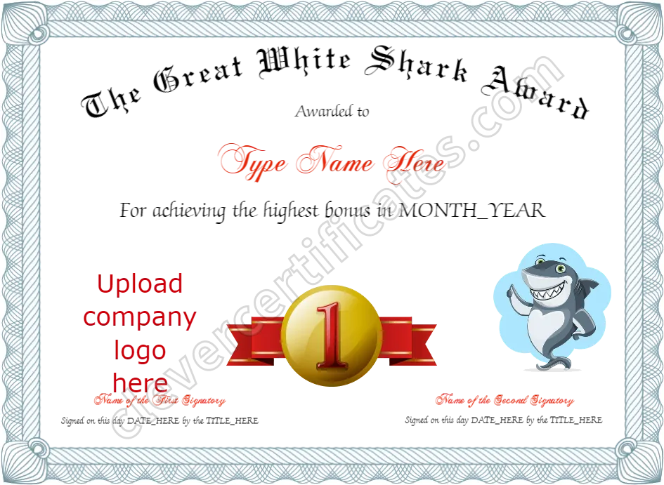 Certificate preview
