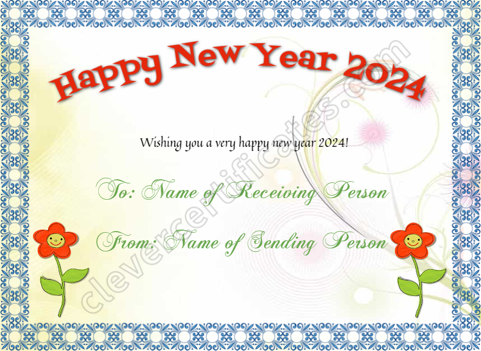 Certificate preview