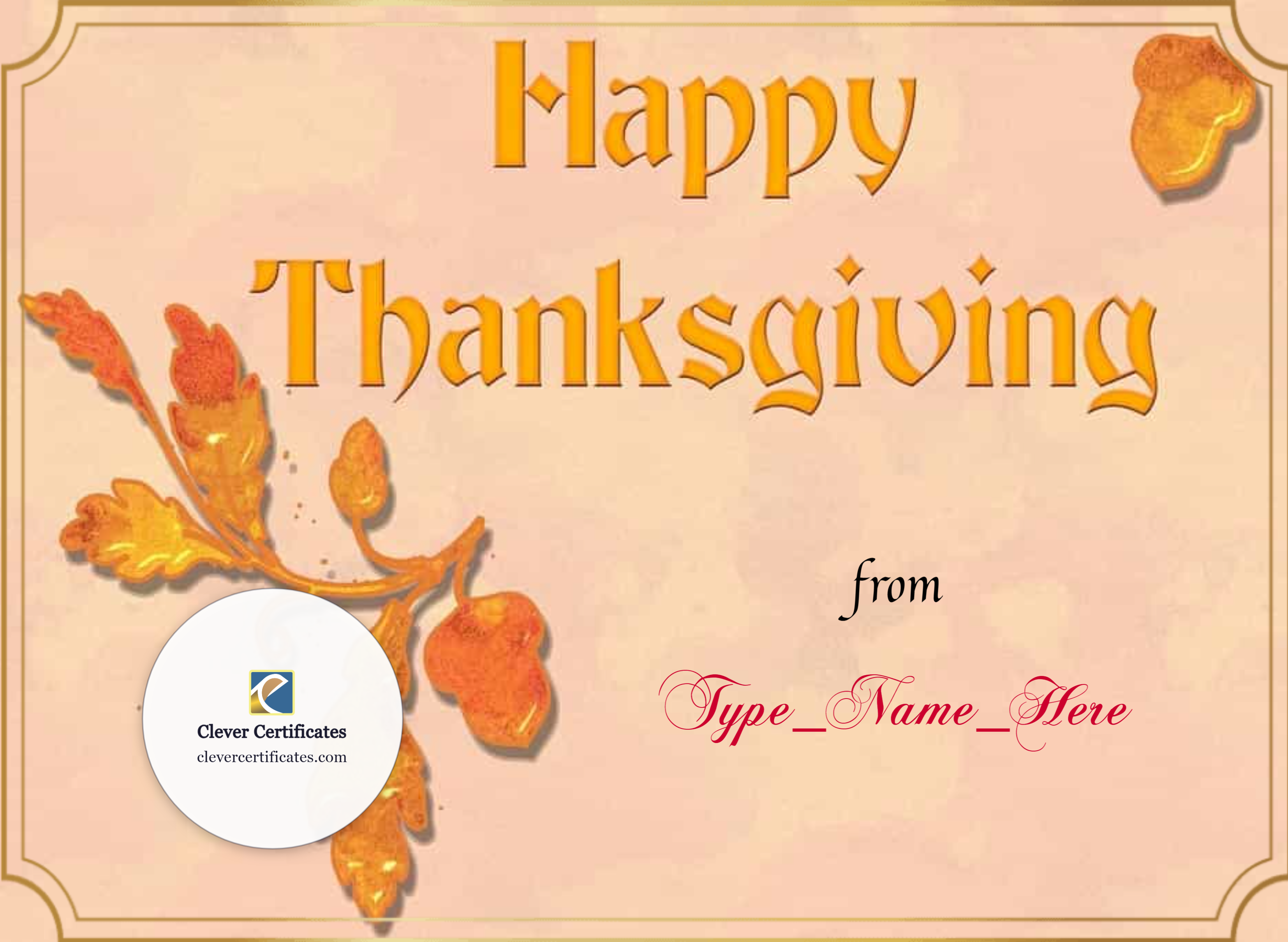 Certificate preview