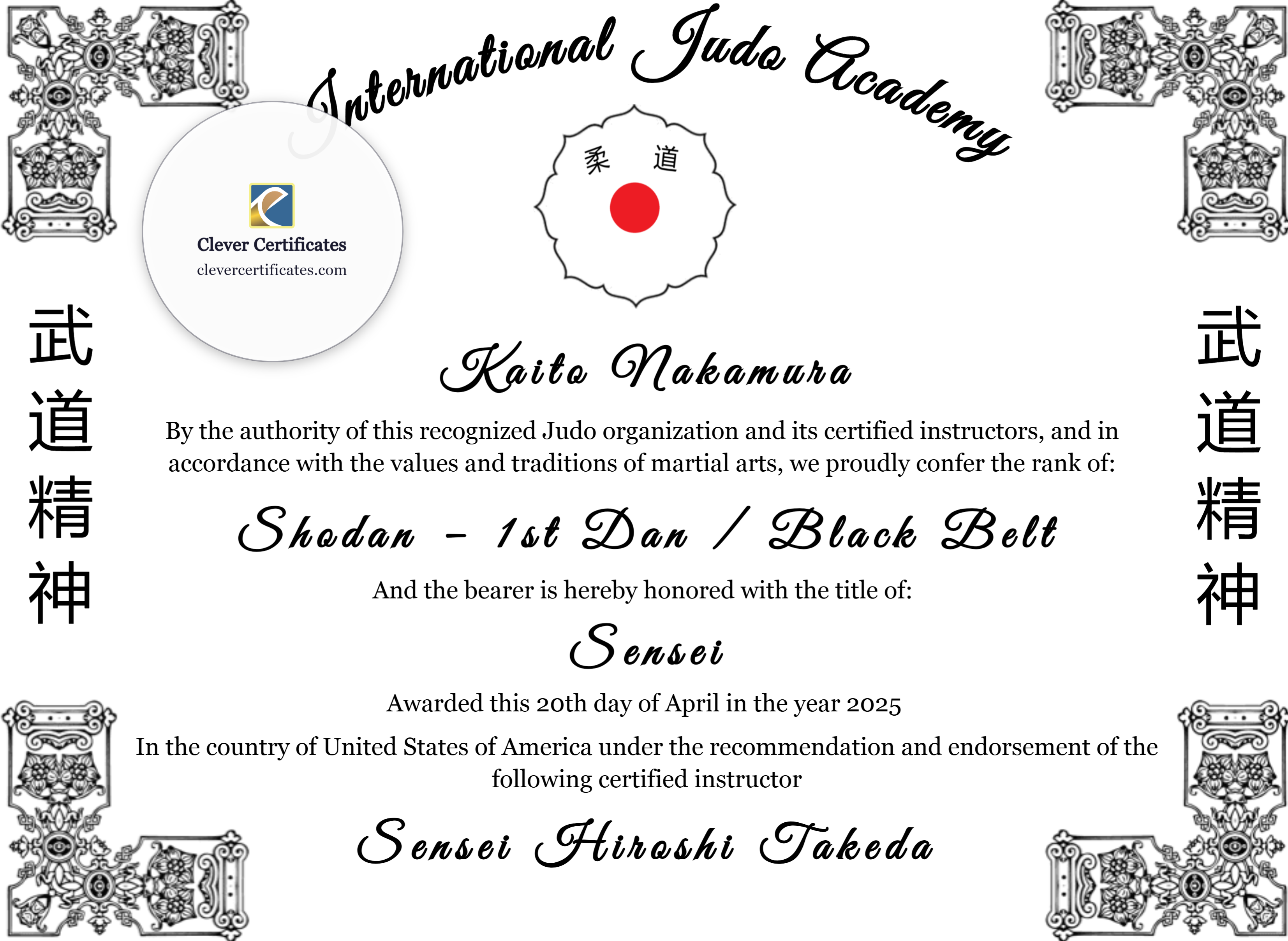 Certificate preview