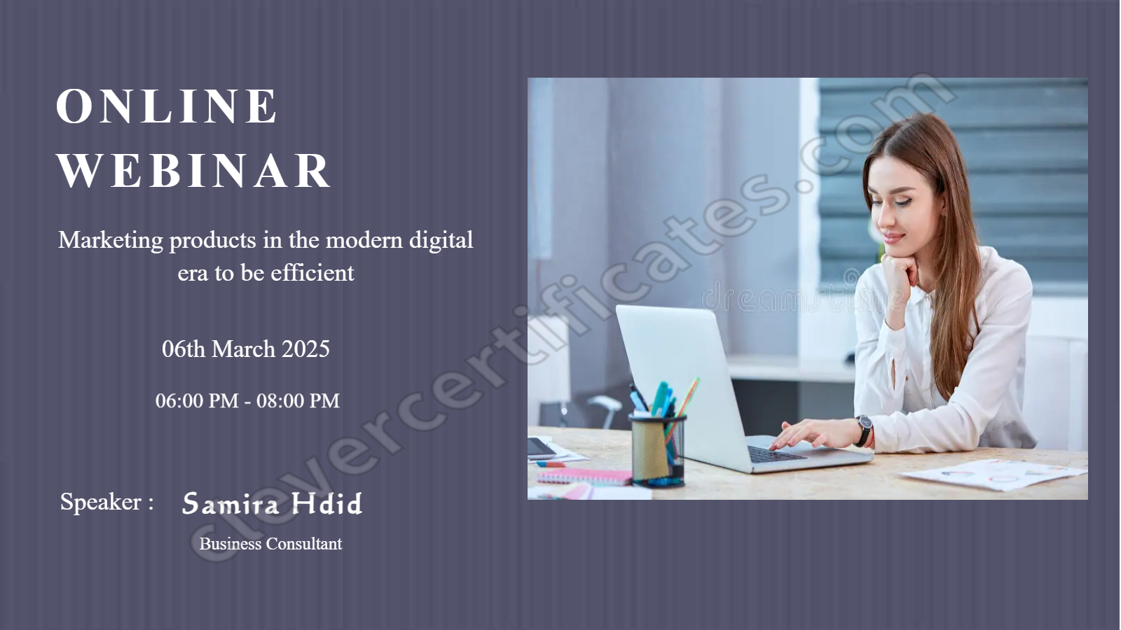 Certificate preview