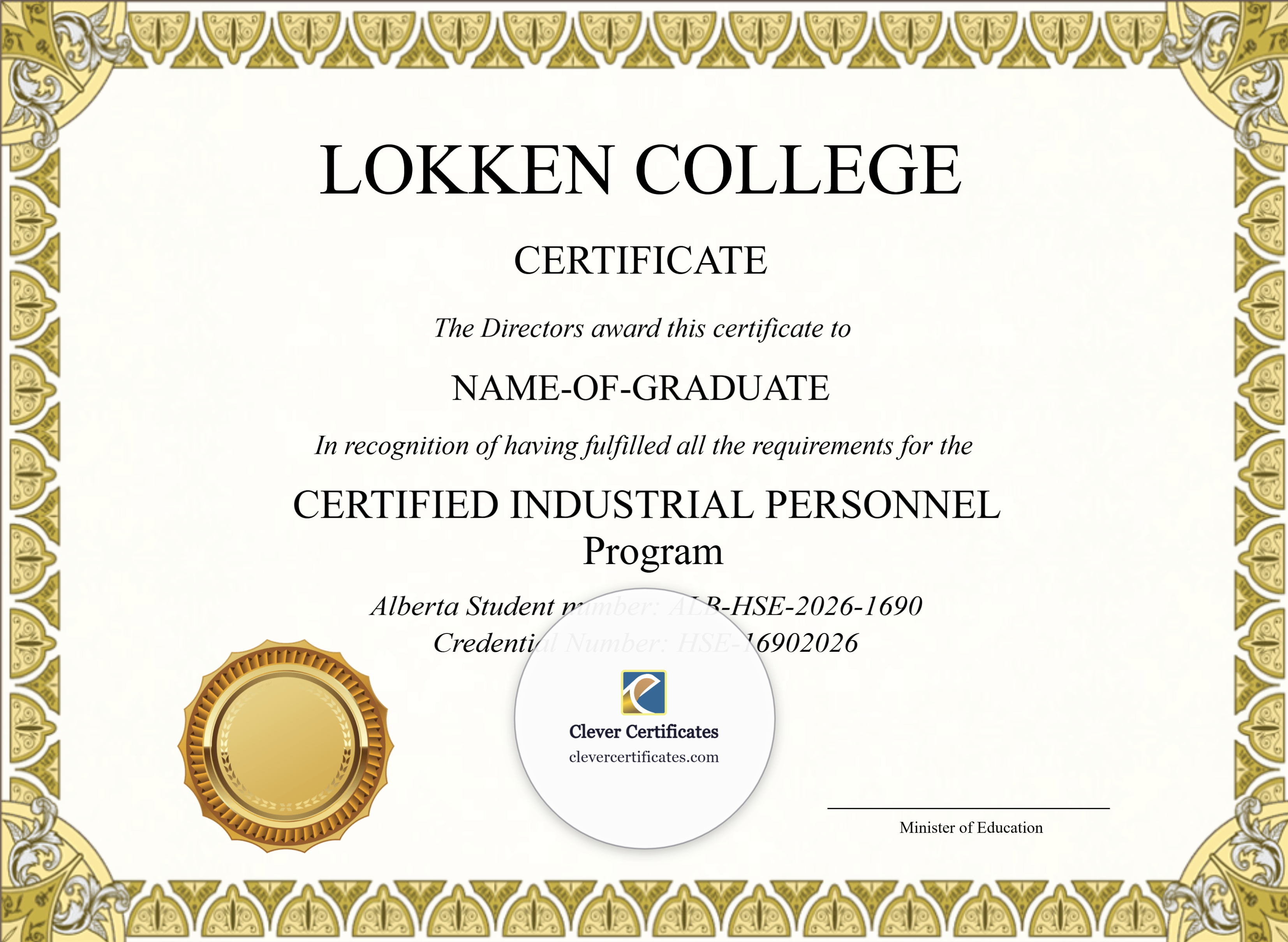 Certificate preview