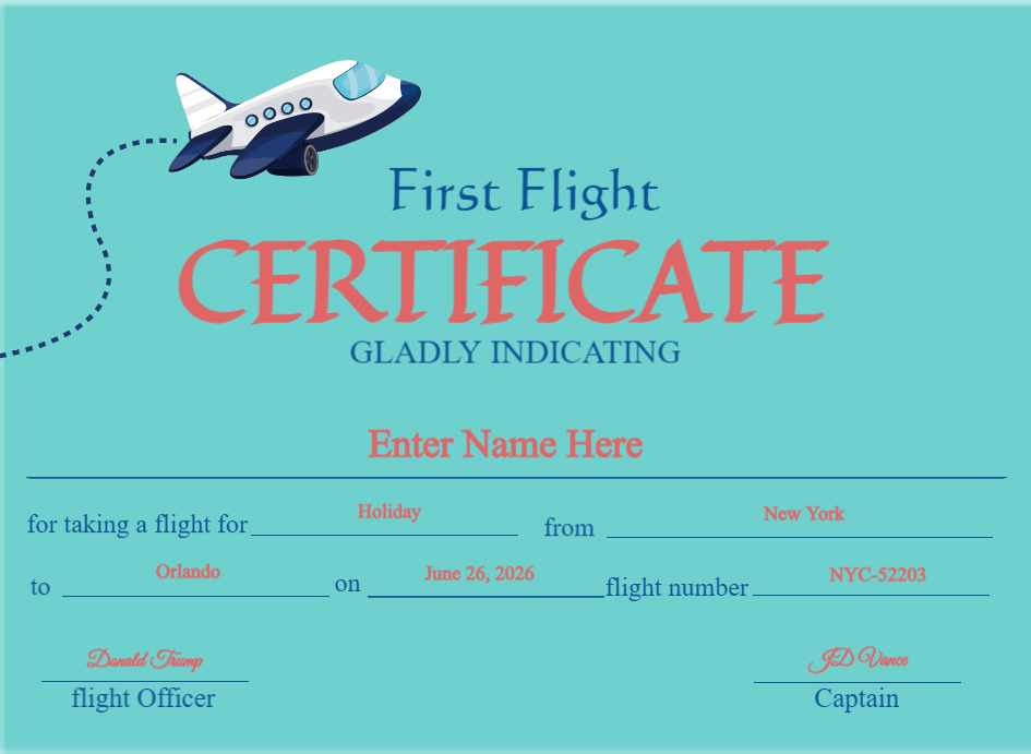 Certificate preview